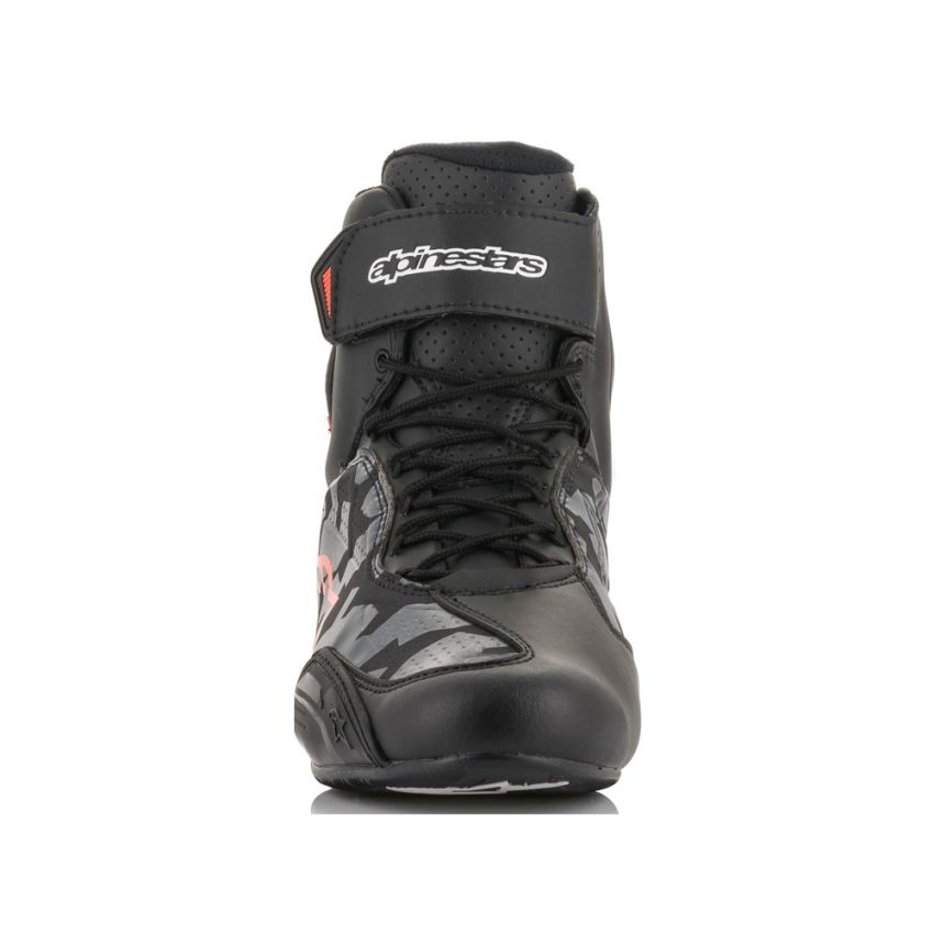 Alpinestars - Faster 3 Shoes - Black/Grey Cam/Red Flow