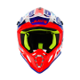 Just1 J38 Blade Blue / Red / White Gloss MX Helmet