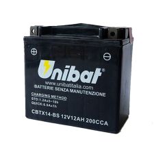 UNIBAT Maintenance Free Series Motorcycle Battery - CBTX14-BS