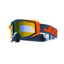 Just1 - Off Road - Goggle - Iris 2.0 - Logo Orange/Grey Frame - Mirror Red Lens