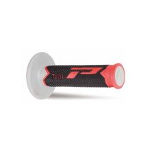 Progrip 788 Triple Density MX Grips - White/Fuxia/Black